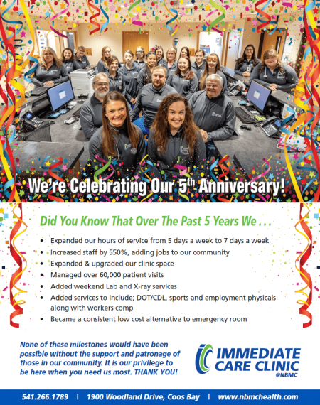 Immediate Care Clinic Celebrates 5 Years