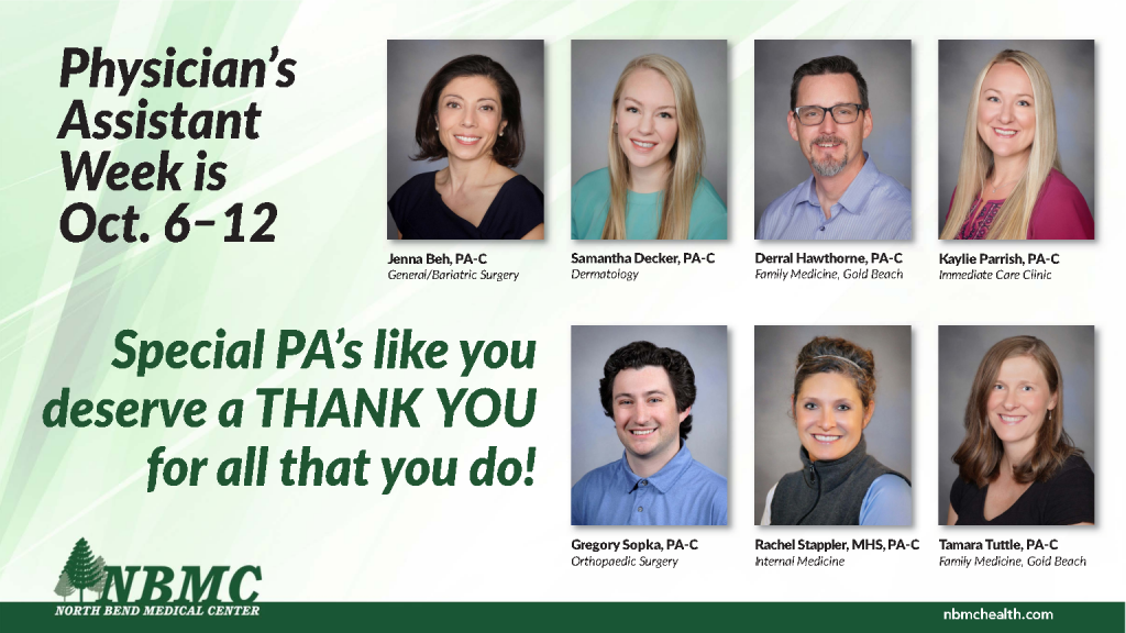 Physician’s Assistant Week! North Bend Medical Center
