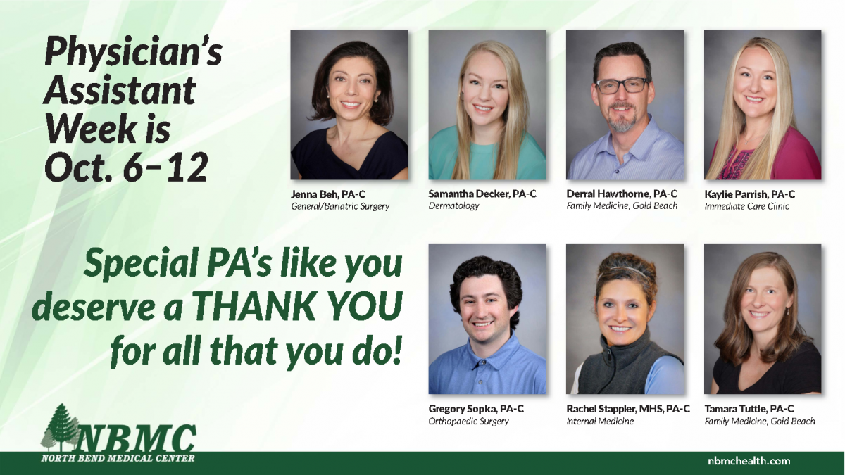 Physician’s Assistant Week! North Bend Medical Center